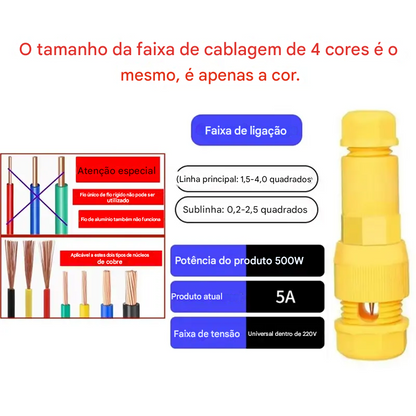 ✨【40 peças】Conector de dedal, tipo T sem tira para downlight