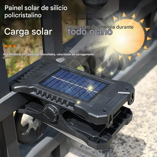 💥💥Luz solar com sensor de corpo humano e clipe, à prova de água