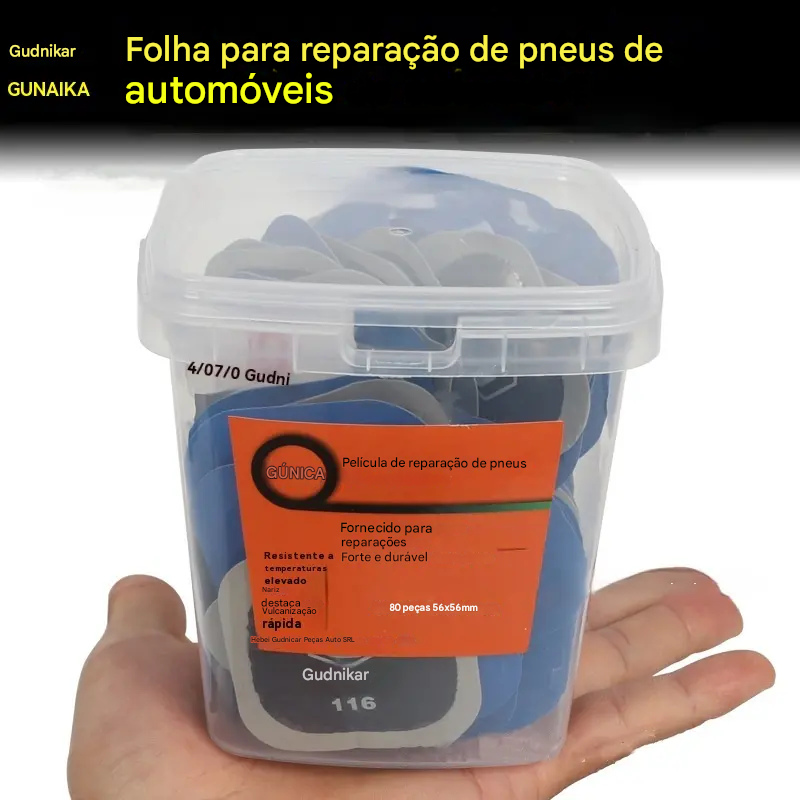 【1 secchio/150 pezzi】Pellicola per la riparazione di pneumatici per auto [43 x 43 mm]