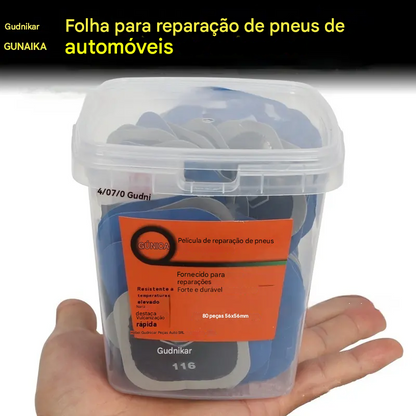 【1 secchio/150 pezzi】Pellicola per la riparazione di pneumatici per auto [43 x 43 mm]