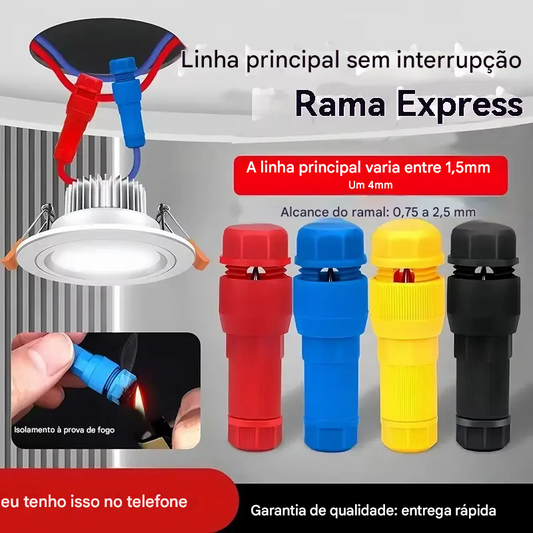 ✨【40 peças】Conector de dedal, tipo T sem tira para downlight
